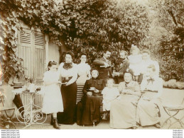 DIEULEFIT LES TILLEULS FAMILLE SOUBEYRAN OVIDE GROUPE 1909  GRANDE PHOTO ORIGINALE 16 X 12 CM - Dieulefit