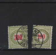 Schweiz Michel Cat.No. Duty Used 21/22 - Strafportzegels