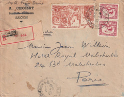 INDOCHINE - LETTRE Recommandée - Saïgon Le 06/06/1947 - Storia Postale