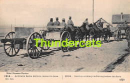 CPA 1914 ARTILLERIE SERBE DEFILANT DEVANT LA SAVE SERVIAN ARTILLERY DEFILATING BEFORE THE SAVE  - Weltkrieg 1914-18