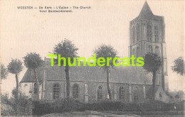 CPA WOESTEN DE KERK L'EGLISE  - Vleteren