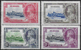 1935 St Helena Silver Jubilee 4v. MNH SG N. 124/27 - Andere & Zonder Classificatie