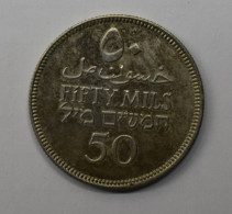 PALESTINE: 50 Mils (1935) In Silver - Israele