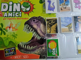 Dino E Amici Per Imparare.dinosauri.album+set Completo Figurine+ Set Lettere.FOL.BO.2018 No Panini - Italian Edition