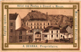 DINANT / HOTEL DES POSTES  / CARTE PUBLICITAIRE PENSION DE FAMILLE - Dinant