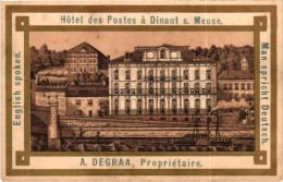 DINANT / HOTEL DES POSTES  / CARTE PUBLICITAIRE PENSION DE FAMILLE - Dinant