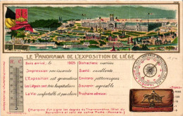 LIEGE  / PANORAMA  1907 / CARTE GAUFREE - Liège