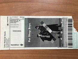 Pet Shop Boys Concert Ticket Barcelona 07/07/2009 Poble Espanyol Entrada Billet - Konzertkarten