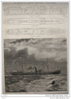 Les Paquebots De La Compagnie Transatlantique - Service D´Algérie - Plan Des Cabines - Page Original  1880 - Documenti Storici