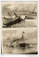 Catastrophe De Paquebot Anglais "L´Alabama" - Page Original - Alte Seite 1880 - Historische Documenten