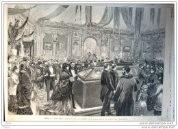 Paris - L´exposition Des Lots De La Loterie Franco-espagnole Au Palais De L´industrie - Page Original  1880 - Documenti Storici