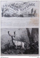 Le Daim Blanc - Der Weisse Hirsch -  Page Original 1880 - Historische Documenten