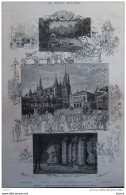 Nevers - Les Fêtes Du Concours Régional - Le Palais Ducal - Page Original 1880 - Documenti Storici