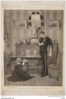Le Théâtre Illustré, "le Fils De Coralie", Comédie De M. Albert Delpit Au Gymnase -  Page Original - 1880 - Historische Documenten
