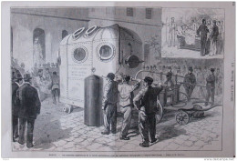 Paris - Les Nouvelles Expériences De La Cloche Pneumatique Pour Les Opérations Chirurgicales - Page Original - 1880 - Historische Documenten