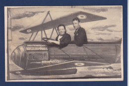 CPA Surréalisme Type Fête Foraine Carte Photo Non Circulée Aviation - Photographs