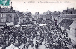 72 - LE MANS - La Place De L'épron Un Jour De Marché - Le Mans