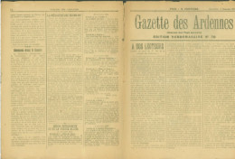 Journal Pro Allemand Gazette Des Ardennes Guerre 14 Zone Occupée Charleville 3 12 1917 - Andere & Zonder Classificatie