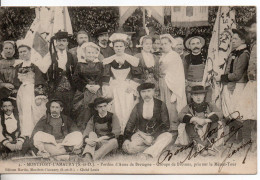 Carte Postale Ancienne Montfort L'Amaury - Pardon D'Anne De Bretagne. Groupe De Bretons, Pris Sur La Ménez Tour - Montfort L'Amaury