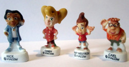 Fèves Mates X 4 -  Série Jimmy Neutron - Viacom 2005 - - BD