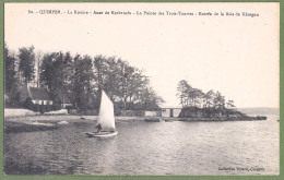 CPA - FINISTERE - QUIMPER - LA RIVIERE - ANSE DE KERBERNES - POINTE DES TROIS-TOURTES - ENTRÉ DE LA BAIE - Petit Voilier - Quimper