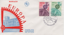 MONACO-Premier Jour D'émission-EUROPA-cachet De Monaco Du 28.04.67 - Storia Postale