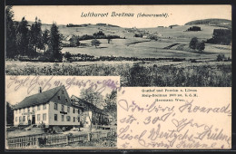 AK Breitnau / Schwarzwald, Gasthof-Pension Zum Löwen, Landschaftsbild  - Sonstige & Ohne Zuordnung