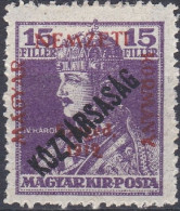 Hongrie Szeged 1919 Mi 37 Roi Charles IV   (A9) - Szeged