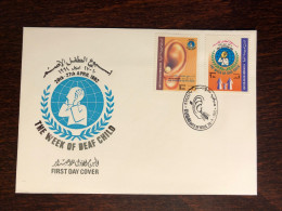 UAE FDC COVER 1992 YEAR DEAF CHILD HEALTH MEDICINE STAMPS - Ver. Arab. Emirate
