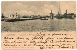 4.1.29 EGYPT, ALEXANDRIA, CARLO MIELI, 1905, POSTCARD - Alexandrie