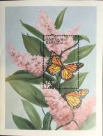 Antigua 1999 Butterflies Minisheet MNH - Schmetterlinge