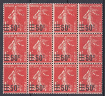 France 1926-1927 N° 225 NMH ** Semeuse Fond Plein   (Gf) - 1906-38 Säerin, Untergrund Glatt