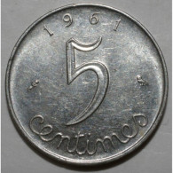 GADOURY 174 - 5 CENTIMES 1961 TYPE EPI - TTB A SUP - KM 927 - 5 Centimes