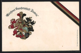 Künstler-AK München, Münchener Burschenschaft Timbria, Ritterhelm Und Studentenwappen  - Sonstige & Ohne Zuordnung