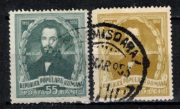 Roumanie 1952 Mi 1413-4 (Yv 1285-6), Obliteré - Used Stamps