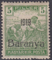 Hongrie Baranya 1919 Mi 20 Moissonneurs    (G6) - Baranya