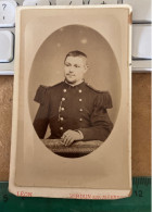 Réal Photo CDV Vers 1880 Portrait De Militaire Uniforme - Photographie Léon Verdun Sur Meuse - Antiche (ante 1900)