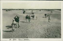AFRICA - LIBYA / LIBIA - VERSO IL DESERTO / TOWARDS THE DESERT - EDIT AULA - RPPC POSTCARD 1930s (12588) - Libia
