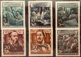 DDR 1955 Mi 485-490 ** HOMENAJE A FRIEDRICH ENGELS - Ungebraucht