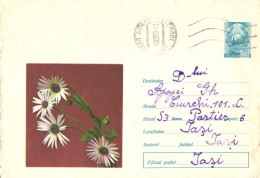 Romania:Stamped Cover Flowers, 1972 - Covers & Documents