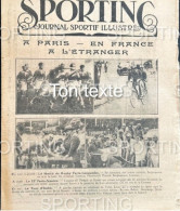 1925 Revue Sportive " SPORTING " RUGBY - DUNLOP  - AUTOMOBILE GP DE LYON - CYCLISME PARIS = NANTES - FOOTBALL - 1900 - 1949