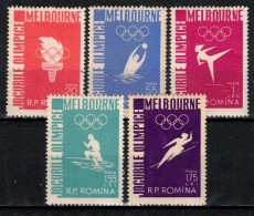 ** Roumanie 1956 Mi 1598-1602 (Yv 1473-7), (MNH)** - Unused Stamps