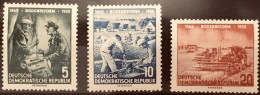 DDR 1955 Michel 481 A 483 ** - Neufs