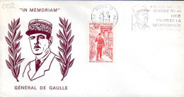 France Enveloppe Commémorative Expo Nice Du 09 Au 12 11 1972 Charles De Gaulle, Lot 03 - De Gaulle (Generaal)