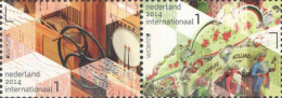 Netherlands Pays-Bas Niederlande 2014 Europa CEPT Music Instruments Set Of 2 Stamps In Strip MNH - 2014