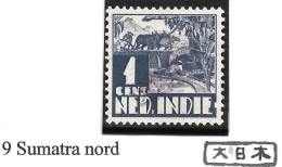 Indes Néerlandaises Occupation Japonaise Surcharge De SUMATRA NORD - Nuova Guinea Olandese