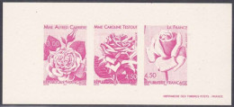 France Gravure Officielle - Roses Diverses (4) - Documenten Van De Post