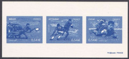 France Gravure Officielle - Rugby 2007 (4) - Documents Of Postal Services