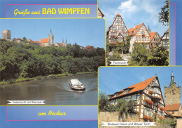 Bad Wimpfen Uferansicht Fachwerk Elsässer-Haus Ngl #170.604 - Autres & Non Classés