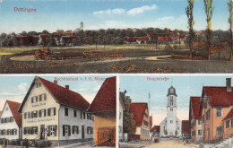 Dettingen Buchbinderei Hauptstraße Panorama Gl1941 #170.618 - Sonstige & Ohne Zuordnung